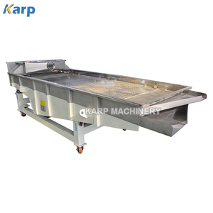 Sieve Machine Vibrating Screen High Efficiency Sand Vibration Separator PVC Flakes Sieve Machine Beans Food Powder Granule Linear Vibrating Screen