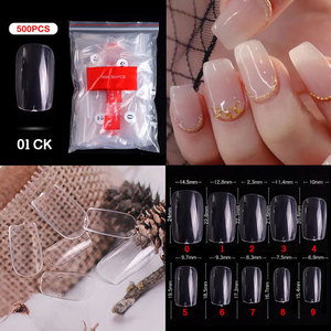 500 autocollants pour ongles français, couverture complète ou partielle, faux ongles faits à la main, fournitures d'art pour manucure - Product Image 1