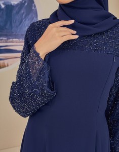 SIPO Eid Hotsale Malaisie Baju Kurung Robe Jilbab Femme Conceptions Islamiques Jubah Muslimah Femmes Pour Vêtements Musulmans Décontractés - Product Image 6