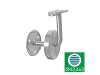 Support mural moderne en acier inoxydable 304 antirouille pour extérieur - Accessoire élégant de support d'escalier en plaque estampée avec couvercle