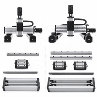 Robot CNC à portique 3 axes robuste à double rail en acier à roulements de 120 mm, moteur pas à pas Nema 34, précision de 0,05 mm, vis à billes C7