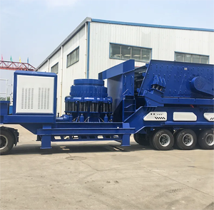 Station de concassage montée sur roue de broyeur de basalte de pneu mobile pour des opérations minières - Product Image 5