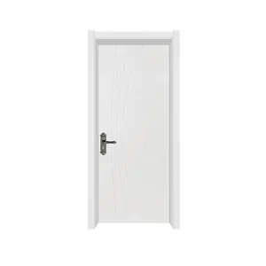 Modern interior ABS/UPVC/WPC/PVC composite door with frame bathroom waterproof China supplier