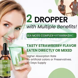 Ausreson OEM Gouttes liquides de mousse de mer irlandaise biologique en vrac, supplément à marque privée OEM, gouttes de mousse de mer brute - Product Image 2