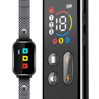 Collier anti-aboiement électrique Lanterne 2024 NOUVEAU pour dressage canin, avec avertissement par vibration, télécommande, étanche, en plastique, pour animaux de compagnie
