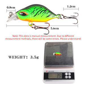 Factory Outlet Hundimiento 3,5g 56mm Cebo duro Anzuelos triples dobles Aparejos de pesca Minnow Catch Big Fish - Product Image 5
