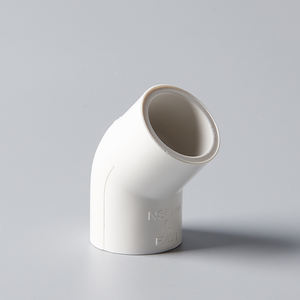 Raccords de tuyauterie à bas prix <span class=keywords><strong>PVC</strong></span> ASTM D1785/2466 Sch <span class=keywords><strong>80</strong></span> 1/2 45 degrés <span class=keywords><strong>coudes</strong></span> pour plomberie - Product Image 2