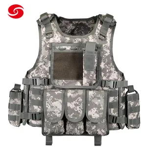 ACU Digital Camouflage Combat Vest Molle System Tactical Mesh Vest