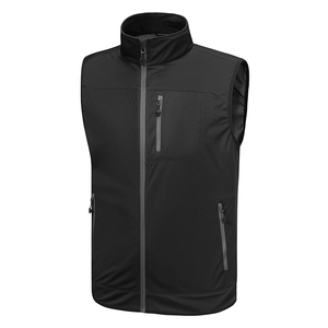 Men's Luxury Lightweight Golf <b>Vest</b> Full Zip Windproof Sleeveless Utility Sport Gilet Mandarin Breathable Customizable for Winter - Product Image 2
