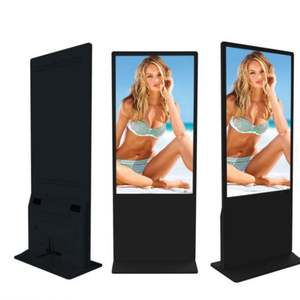 High-Definition 85inch Indoor <b>Floor</b>-Standing Vertical Advertising <b>Machine</b> Touch LCD Display 4K Ultra HD LED Light Remote - Product Image 1