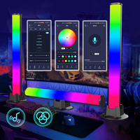 Lampe d'ambiance LED RGB rechargeable de haute qualité avec télécommande, synchronisation musicale, intensité réglable et design moderne