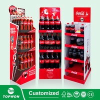 Bouteille de vin et de bière personnalisée boisson en bouteille produit en papier carton ondulé présentoir pour sol support pour magasin de supermarché