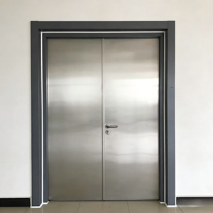 Puerta de Seguridad Exterior para Hotel, Resistente al Fuego, con Panel de Visión, Insonorizada, Aislamiento Térmico e Impermeable, 36 Años de Experiencia en Fabricación ODM/OEM - Product Image 1