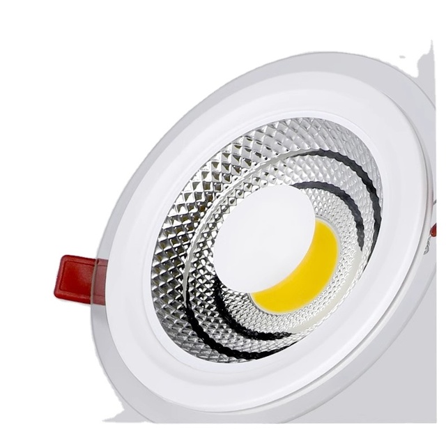 Modern Design COB LED Glass Light New Arrival Indoor Recessed Mounted Downlight Single Two Colors Optional 5W 7W 10W 15W