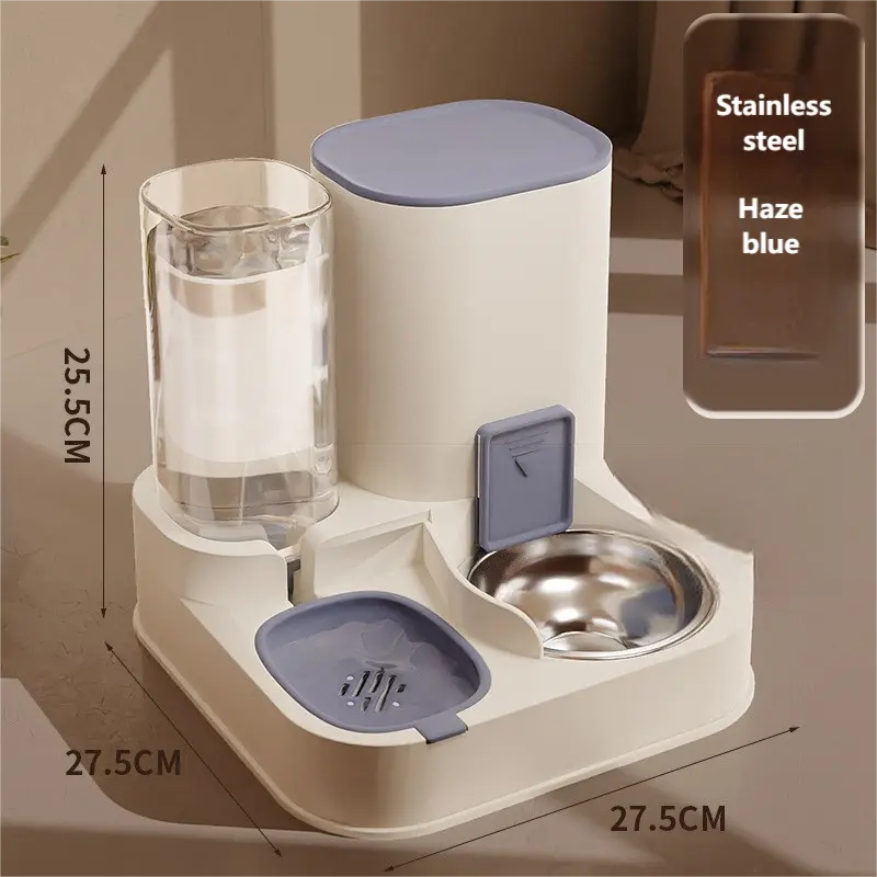 Manufacturers wholesale new automatic cat water feeder dog bowl cat basin 2-in-1 water dispenser cat bowl pet supplies