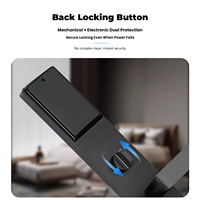 Serrures intelligentes pour hôtels/maisons de location/salles de divertissement avec fonctions de mot de passe et de carte RFID pour portes en bois.