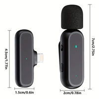 Mini microphone sans fil pour téléphone, micro-cravate sans fil pour interview, enregistrement vidéo, micro-cravate professionnel, micro-cravate sans fil double