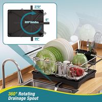 Égouttoir à vaisselle pour évier-à utiliser pour les comptoirs, les éviers et les éviers, égouttoirs à vaisselle en acier inoxydable pour comptoir de cuisine