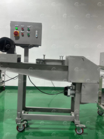 Ligne de production automatique de galettes de viande en acier inoxydable 304, machine de formage, d'enrobage et de panification pour galettes de burger et nuggets