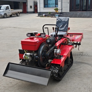 Agricultural Agriculture Crawler <b>Cultivator</b> Tracked Orchard Tiller Rotary Garden <b>Cultivator</b> Mini Rotary Tiller With Seeder - Product Image 6