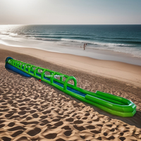 Long toboggan gonflable personnalisé de ville d'eau N toboggan gonflable commercial extérieur toboggan aquatique de 1000 pieds pour adulte