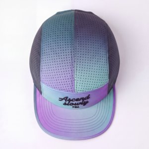 Custom Polyester Badge 5-Panel <b>Flat</b> Brim Adjustable Cap Waterproof Performance Fabric Outdoor Streetwear <b>Hat</b> for Men Women - Product Image 4