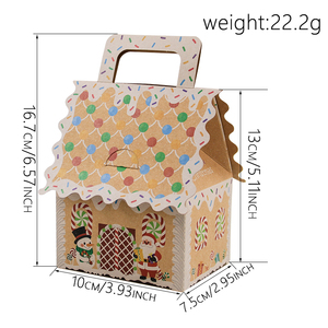 <strong>Christmas</strong> Xmas Handle House Shape Gift <strong>Boxes</strong> Ornament Gift <strong>Boxes</strong> Treat Candy Cookie Perfect Paper Packaging Gift <strong>Boxes</strong> <strong>Christmas</strong> - Product Image 2