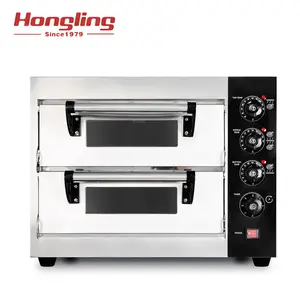 Commercial Small Double Deck Pizza Oven Kitchen Equipment