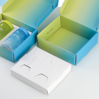 Boîte d'expédition en carton ondulé personnalisée avec impression dégradée couleur pour suppléments de santé, cosmétiques et cadeaux