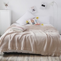 Couverture de canapé en gaze jacquard 100 % coton, gaufrée, pour bureau, été, fine, pour climatisation, vente en gros