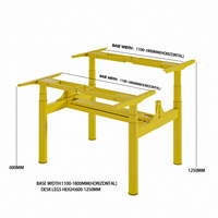 Bureau électrique ergonomique moderne et sain, réglable en hauteur, pour 2 personnes, poste de travail facile à assembler – Meilleures ventes