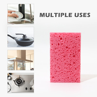 Foamstar 6 PACK Éponge en cellulose compressée biodégradable 100% végétale pour le nettoyage de la vaisselle en cuisine