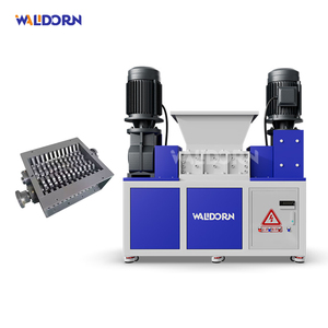 Small Double Shaft Scrap Aluminum Can Tin Steel Barrel Electric Automatic Twin Shredder Crusher - Product Image 1