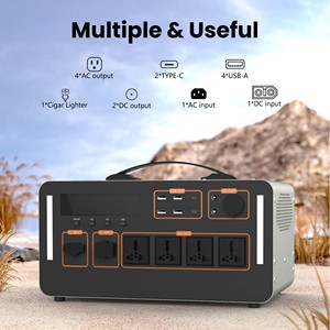 Centrale électrique portable LiFePO4 1500W avec panneaux solaires <span class=keywords><strong>pour</strong></span> <span class=keywords><strong>camping</strong></span>-<span class=keywords><strong>car</strong></span>, <span class=keywords><strong>camping</strong></span> et alimentation de secours d'urgence - Product Image 3