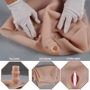 URCHOICE Pantaloni in Silicone per Crossdresser con Vagina Artificiale per Transgender, Ladyboy, Shemale, Gay, Sissy da Uomo a Donna - Product Image 5