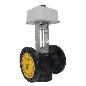 Válvula de <span class=keywords><strong>globo</strong></span> de brida eléctrica DN80, intercambiador de calor/2 vías, mezcla de flujo de 3 vías - Product Image 1