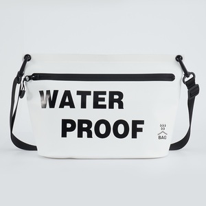 Borsa a Tracolla Grande in PVC Bianco Impermeabile con Chiusura a Cerniera, Resistente all'Acqua, Portatile, Vendita Calda - Product Image 3