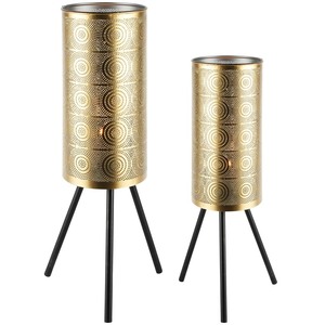 Support de bougie chauffe-plat en fer robuste avec 3 niveaux pour table et sol, décoration d'intérieur durable pour l'exportation - Prix de vente - Product Image 2