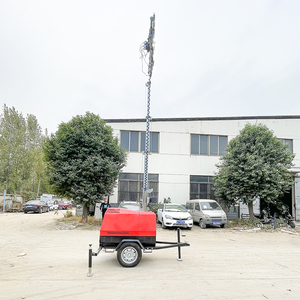 Generador diésel de remolque resistente a la intemperie con control remoto inteligente y luz de Torre Arranque remoto fácil - Product Image 3