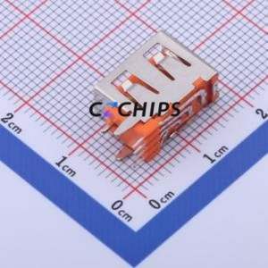 906-162A1116D10200 USB Connector Through hole Component (THT) Connector Type-A USB 2.0 Female Side Insert - Product Image 2