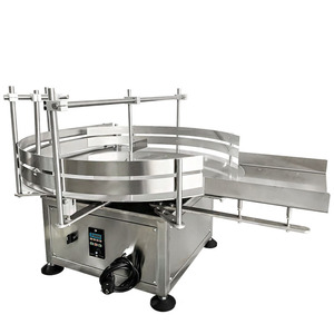 Système de collecte de bouteilles rondes et carrées automatique en acier inoxydable de haute qualité, plateau tournant électrique avec garantie d'un an - Product Image 1