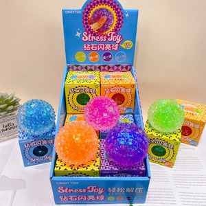 Nuevo Juguete Antiestrés de Bola Brillante con Diamantes, Lindo y de Rebote Lento para Desahogar Emociones - Product Image 1