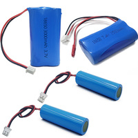 Lampu LED Tenaga Surya Mobil Mainan 12v 24v Paket Baterai Lithium 18650 dengan Papan Proteksi Dapat Diisi Ulang 2 Sel Suhu Operasi -2060
