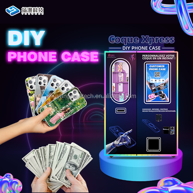 2026 New Machine High Profit Source Factory Customized 24h Unattended Self-service Mobile Phone Case Printing Vending Machine