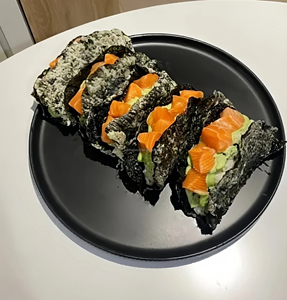 TACO Algas Marinas para <span class=keywords><strong>Sushi</strong></span>, Nori Tostado, Grado B, Bajo en Calorías, Snack Saludable del Océano, Algas para Restaurante, Corte Redondo - Product Image 3