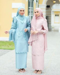 Großhandel Schöne 3 Stück Eid Abaya Designs Baju Kurung Raya Malaysia Indonesien <span class=keywords><strong>Budak</strong></span> - Product Image 3