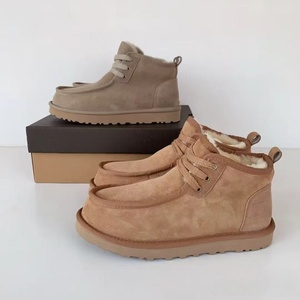 New Style Fashionable Men's One-piece Waterproof <b>Boots</b> with Canvas Upper Casual Walking Shoes <b>Thick</b> and Warm Cushioning <b>Boots</b> - Product Image 1