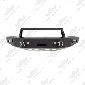 Nuovo stile 4X4 <span class=keywords><strong>Aftermarket</strong></span> parti <span class=keywords><strong>paraurti</strong></span> anteriore con LED <span class=keywords><strong>Aftermarket</strong></span> acciaio nero argano protezione <span class=keywords><strong>paraurti</strong></span> per Silverado 2500 2015-2019 - Product Image 1