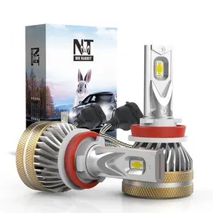 NAOEOV กระต่าย NT led h7 faros ไฟหน้าหลอดไฟ CE h4 ไฟรถ h11 9005 9600 ลูเมน 80 วัตต์ faros luce canbus led h4