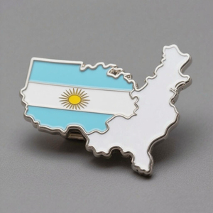 Sản xuất kim loại tùy chỉnh men Nigeria ngoại giao tình bạn cờ pin Trâm lá chắn leed Nigeria Câu lạc bộ bóng đá ve áo Pin huy hiệu - Product Image 3